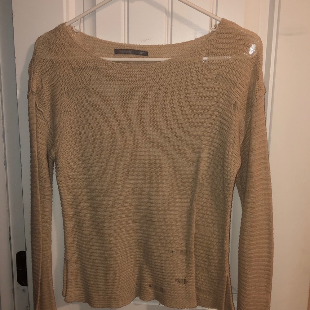 Distressed sweater